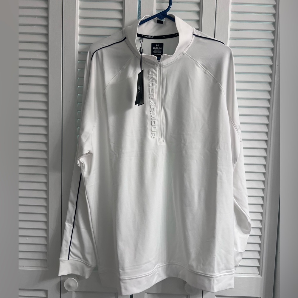 Under Armour Golf Men’s Quarter zip, white